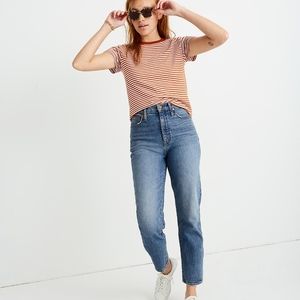 Madewell Classic Straight Jeans Peralta Wash Crop